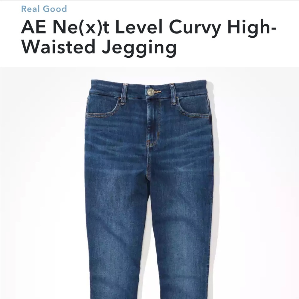 American Eagle next level curvy high waisted jegging